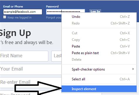 Can you send me a copy of my Facebook password without .